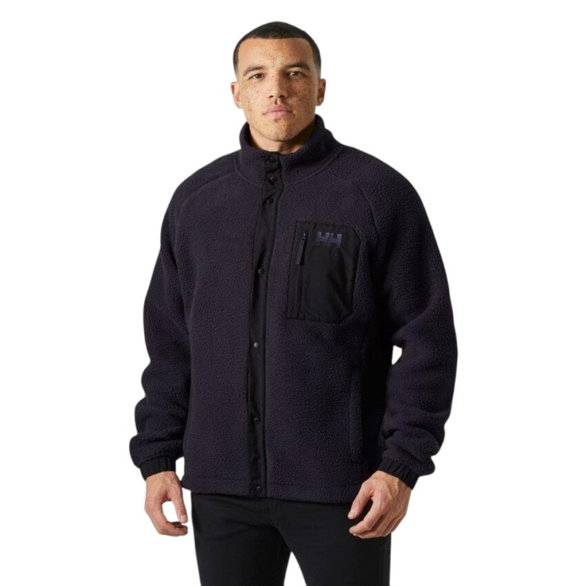 Helly Hansen Panorama Pile Snap Siyah Erkek Polar - 1