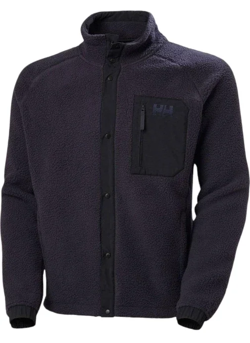 Helly Hansen Panorama Pile Snap Siyah Erkek Polar - 5