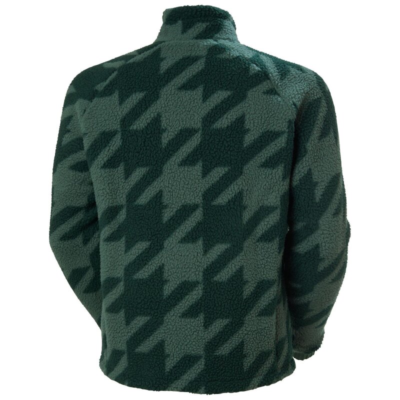 Helly Hansen Panorama Printed Pile Snap Yeşil Erkek Polar - 4