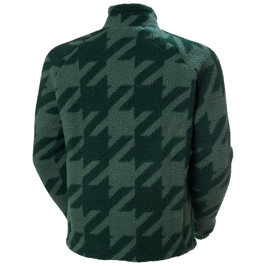 Helly Hansen Panorama Printed Pile Snap Yeşil Erkek Polar - 4