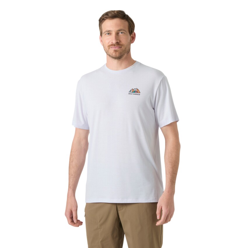Helly Hansen Skog Recycled Graphic Mor Erkek Tshirt - 1