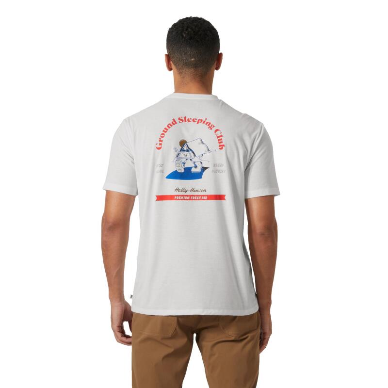 Helly Hansen Skog Recycled Graphic Beyaz Erkek Tshirt - 2