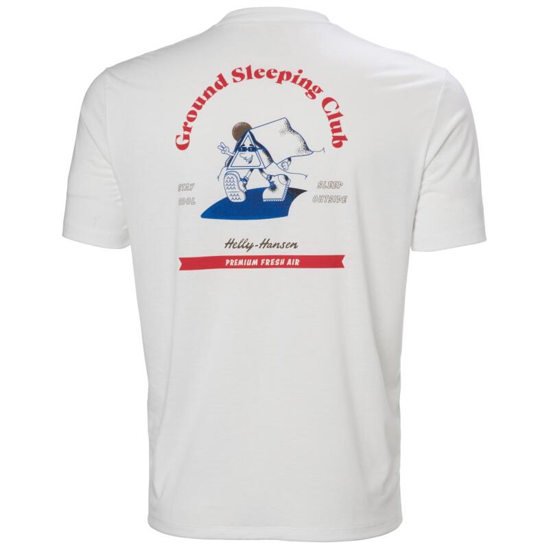 Helly Hansen Skog Recycled Graphic Beyaz Erkek Tshirt - 4