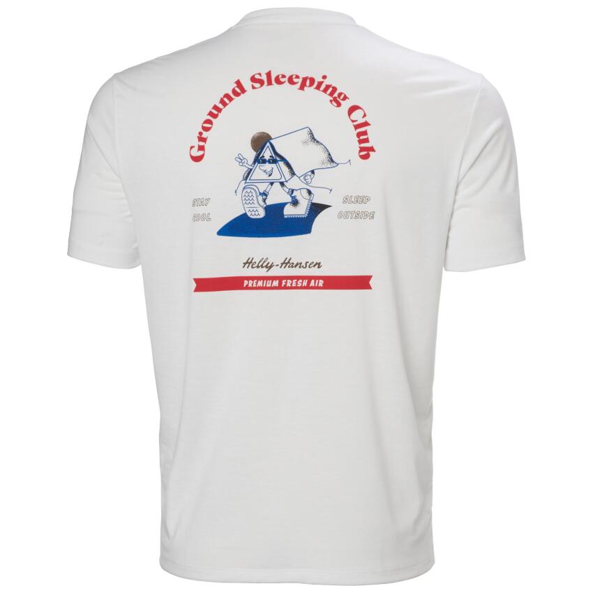 Helly Hansen Skog Recycled Graphic Beyaz Erkek Tshirt - 4