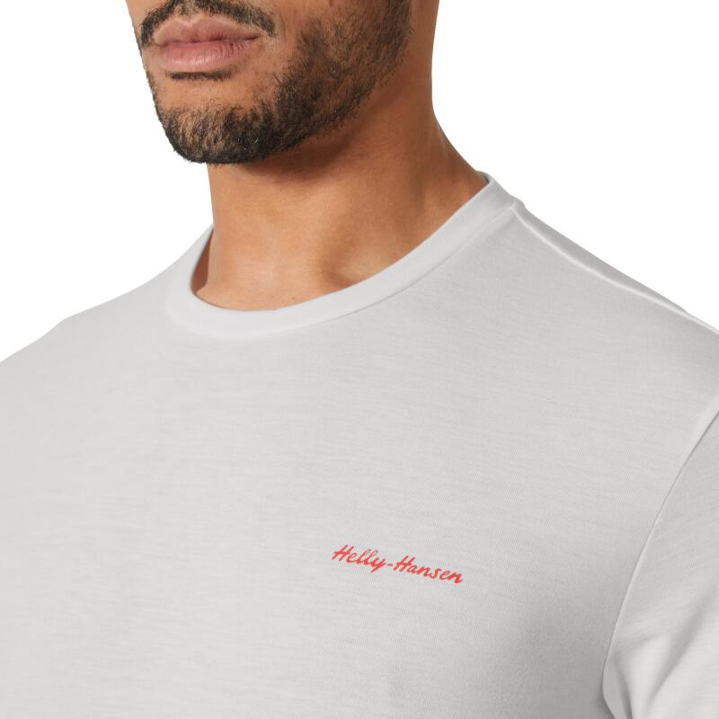 Helly Hansen Skog Recycled Graphic Beyaz Erkek Tshirt - 5
