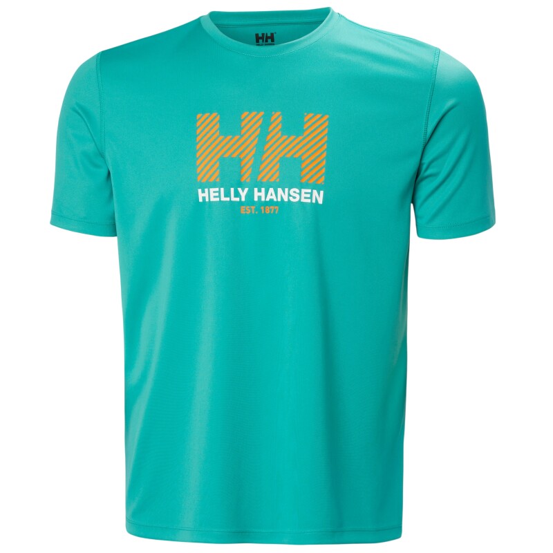 Helly Hansen Tech Graphic 2.0 Yeşil Erkek Tshirt - 4