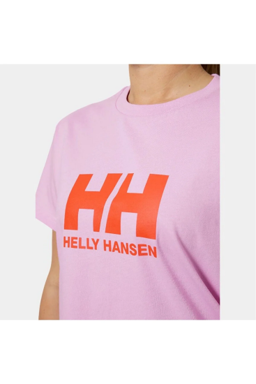 Helly Hansen W HH LOGO T-SHIRT 2.0 Pembe Kadın Tshirt - 3