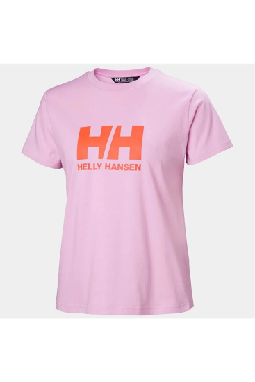 Helly Hansen W HH LOGO T-SHIRT 2.0 Pembe Kadın Tshirt - 4