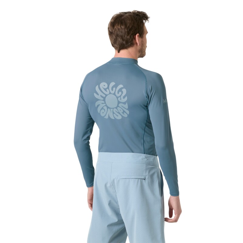 Helly Hansen Waterwear Rashguard Likra Mavi Erkek Sweatshirt - 2