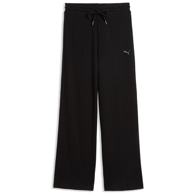 Puma Her Comfort High-Waist Wide Siyah Kadın Eşofman Altı - 4