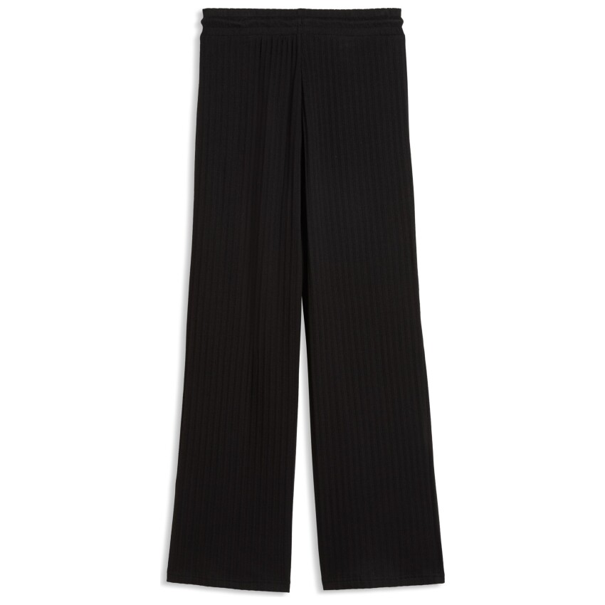 Puma Her Comfort High-Waist Wide Siyah Kadın Eşofman Altı - 5