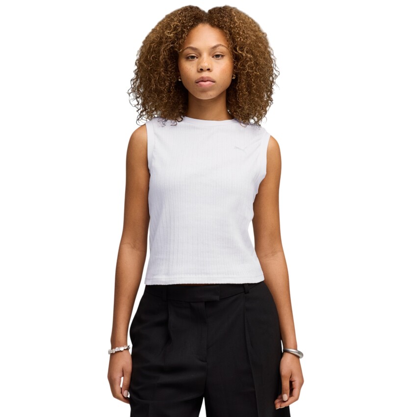 Puma Her Tank Beyaz Kadın Atlet - 1