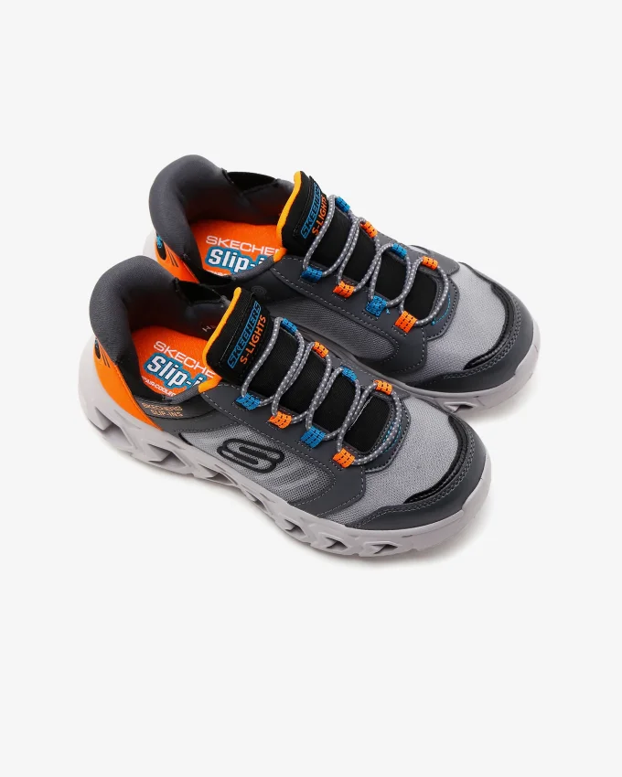 Skechers HYPNO-FLASH 2.0 - ODELUX Gri Çocuk Günlük Ayakkabı - 9