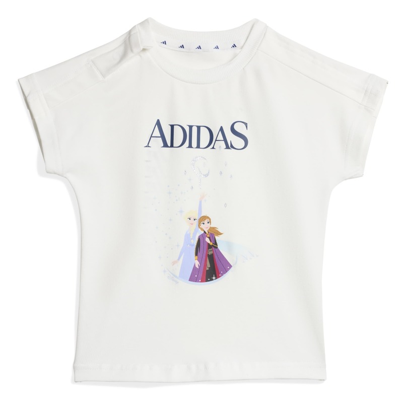 Adidas Disney Frozen Beyaz Çocuk Şort Tshirt Takım - Adidas (1)