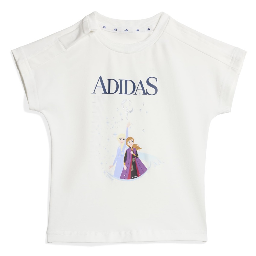 Adidas Disney Frozen Beyaz Çocuk Şort Tshirt Takım - 2