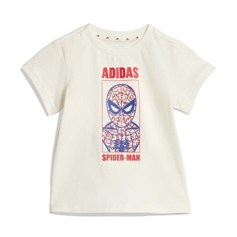 Adidas Marvel Spiderman Beyaz Çocuk Şort Tshirt Takım - 2