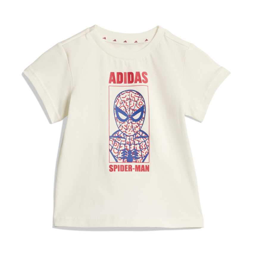 Adidas Marvel Spiderman Beyaz Çocuk Şort Tshirt Takım - 2