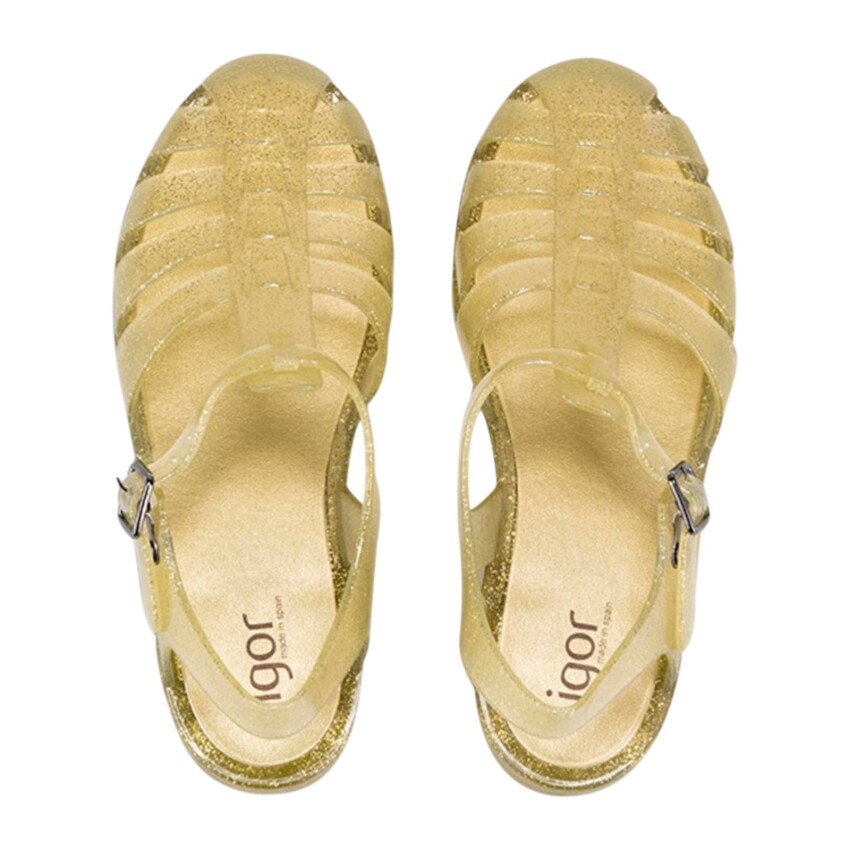 Igor Biarritz Glitter Sarı Kadın Sandalet - 3