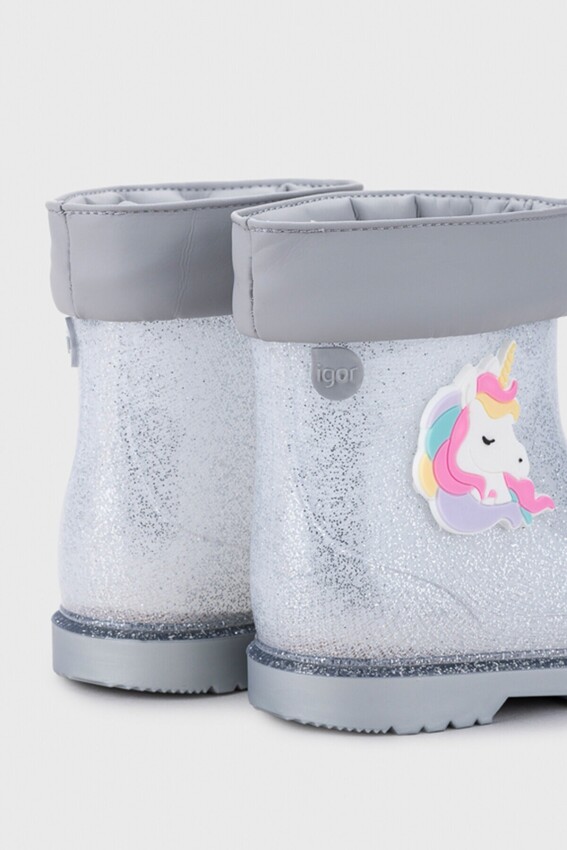 Igor Bimbi Unicornio Glitter Gri Çocuk Bot - 3
