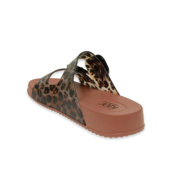 Igor Habana Brillo Leo Kahverengi Kadın Terlik - 3