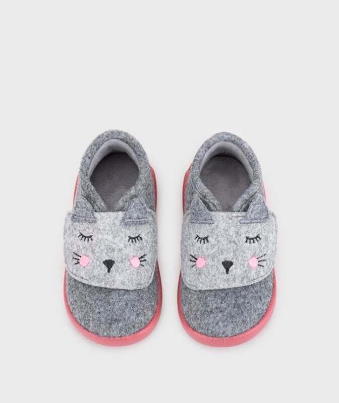 Igor Homie Miau Gri Çocuk Panduf - 3