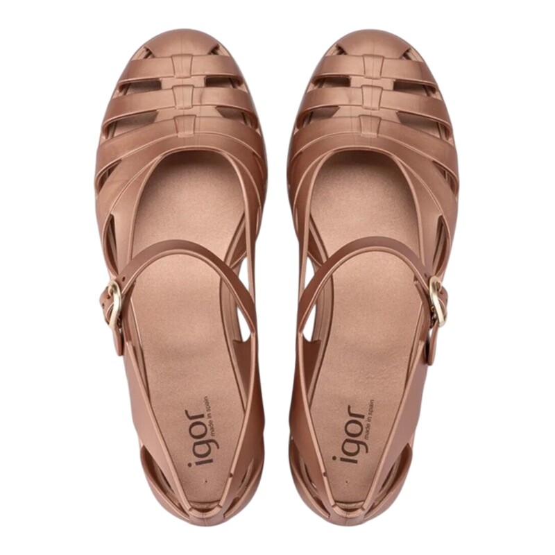 Igor Paris Metal Kahverengi Kadın Sandalet - 3