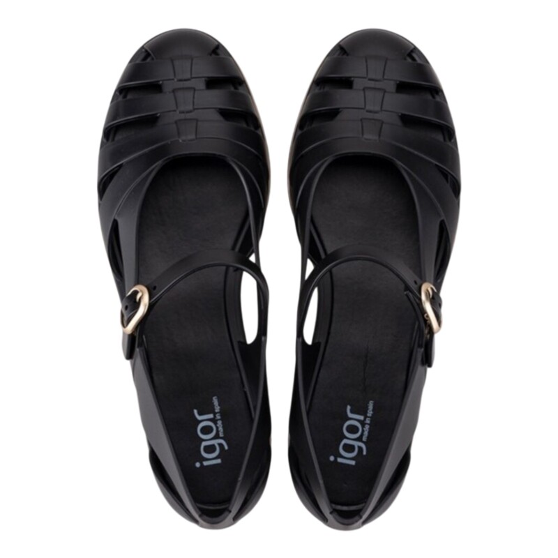Igor Paris Siyah Kadın Sandalet - 2