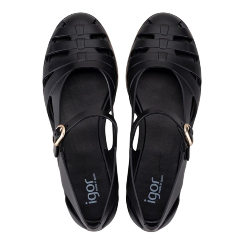 Igor Paris Siyah Kadın Sandalet - 2