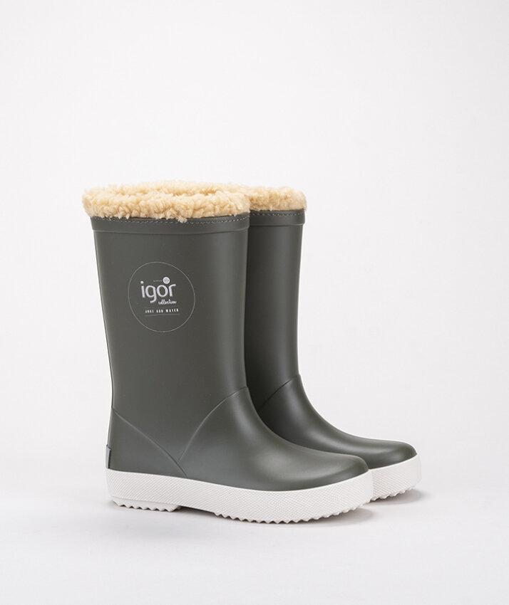 Igor SPLASH NAUTICO BORREGUITO Haki Çocuk Çizme W10207-042 - 4