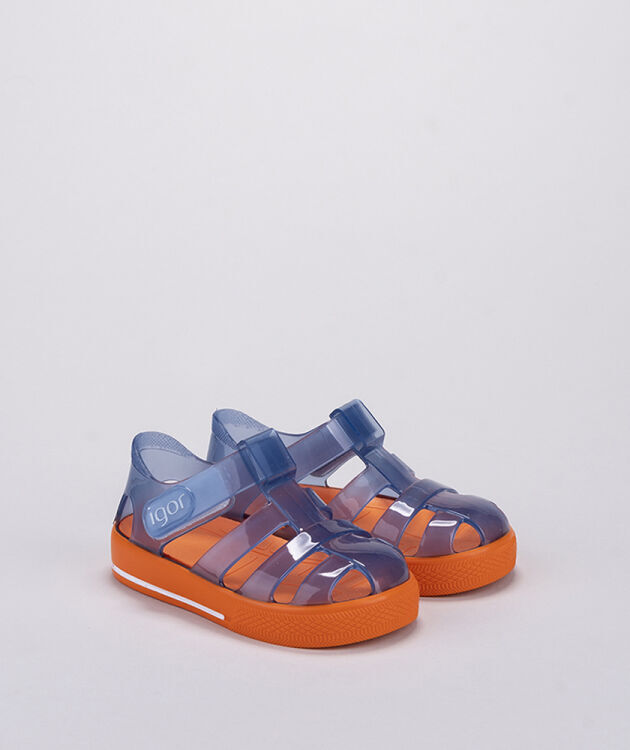 Igor STAR BICOLOR Mavi Çocuk Sandalet - 4
