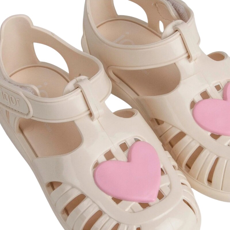 Igor Tobby Gloss Love Bej Çocuk Sandalet - 5