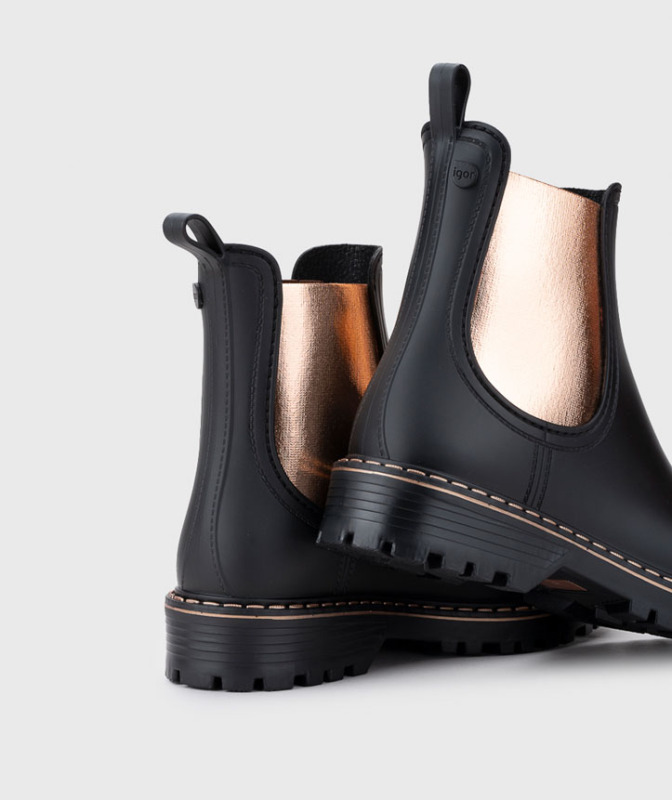 Igor Trak Black Metal Siyah Kadın Bot - 3