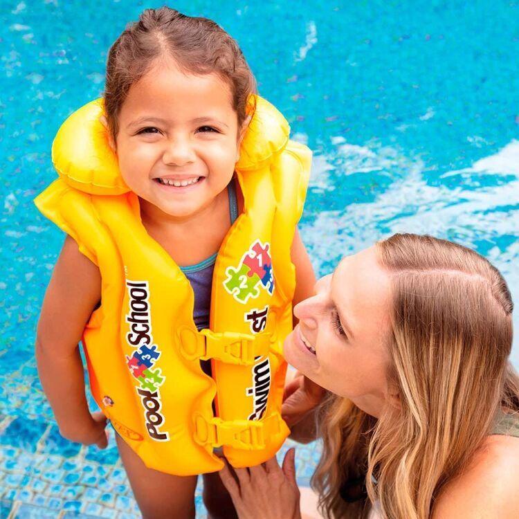 Intex INTEX POOL SCHOOL DELUXE SWIM VEST SARI Çocuk Can Yeleği - 2