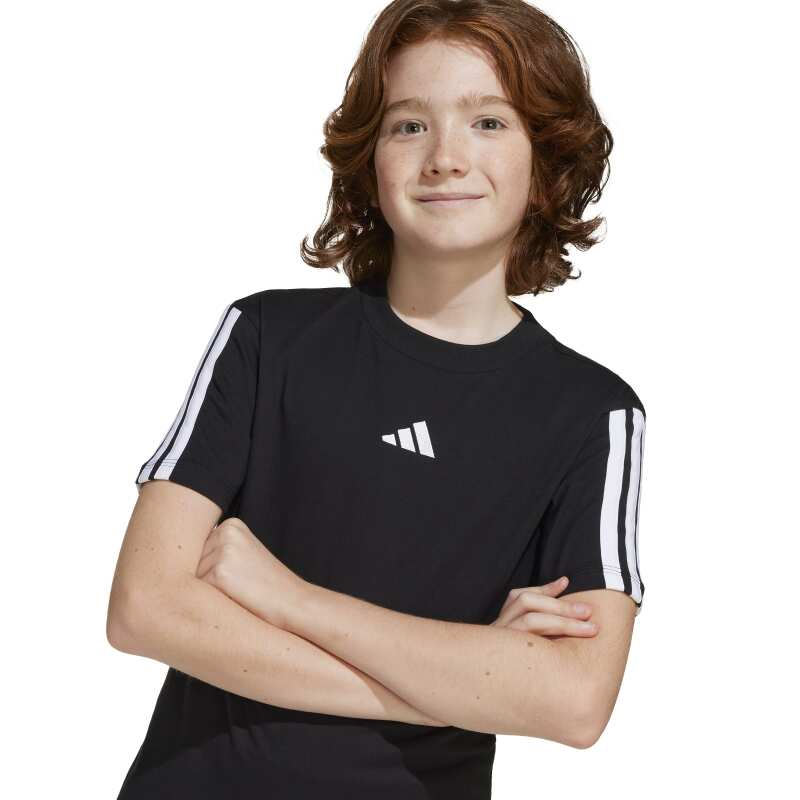 Adidas 6 Stripes Siyah Çocuk Tshirt - 13