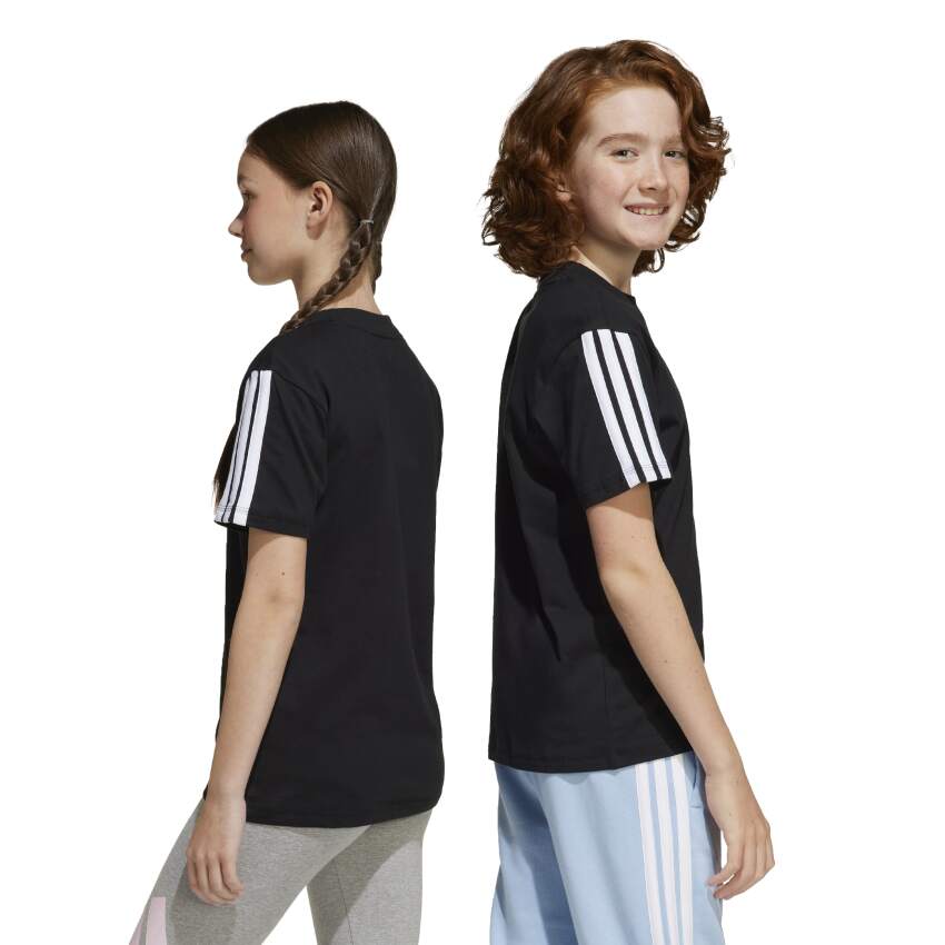 Adidas 6 Stripes Siyah Çocuk Tshirt - 14