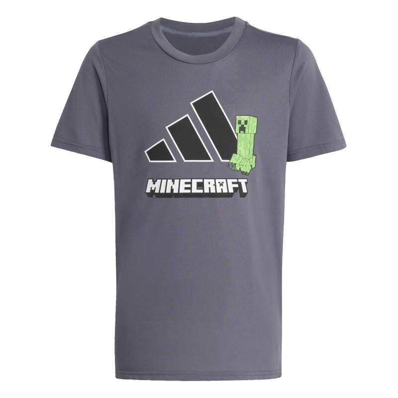 Adidas Minecraft Training Antrasit Çocuk Tshirt - Adidas