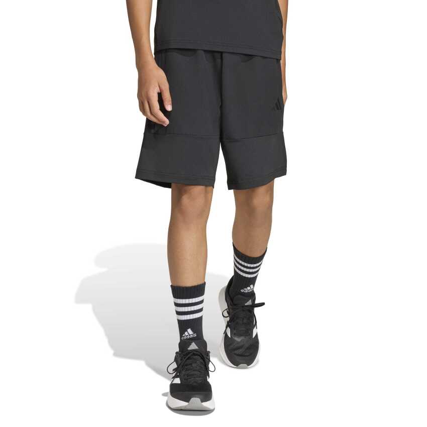 Adidas Sport Icons Material Mix Siyah Çocuk Şort - 7