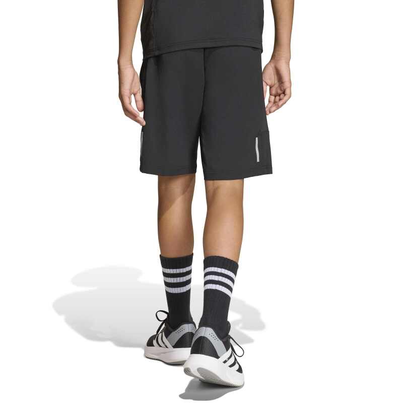 Adidas Sport Icons Material Mix Siyah Çocuk Şort - 8