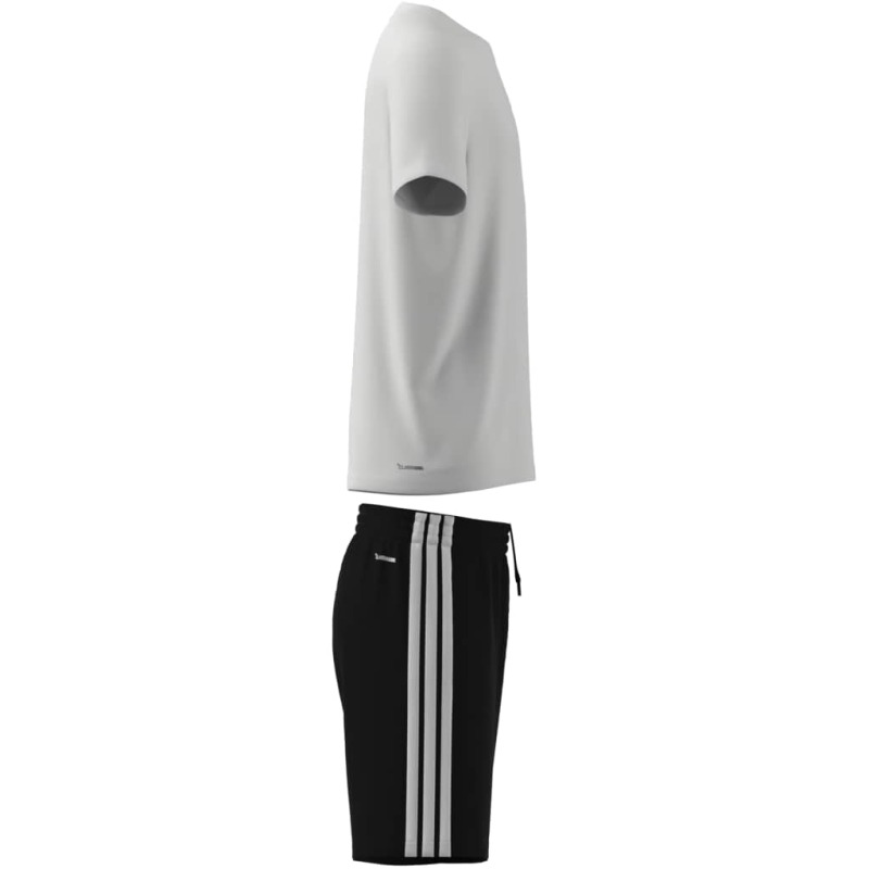 Adidas Train Essentials 3-Stripes Beyaz Çocuk Şort Tshirt Takım - 5