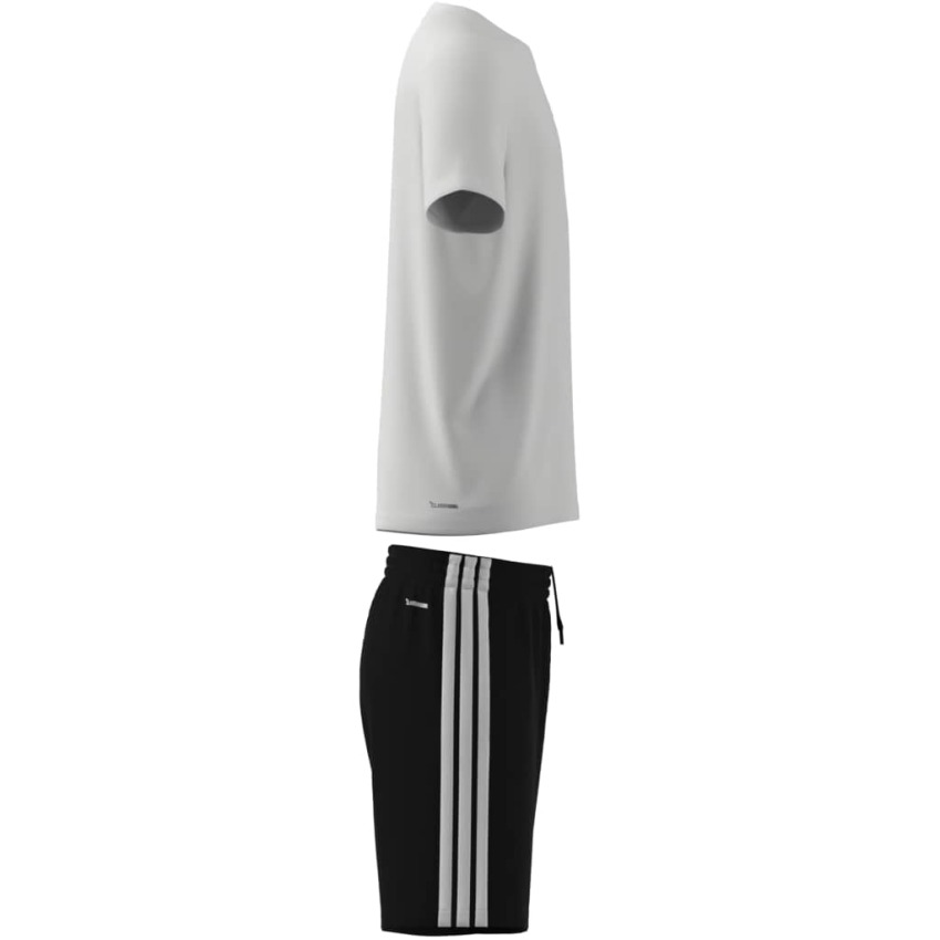 Adidas Train Essentials 3-Stripes Beyaz Çocuk Şort Tshirt Takım - 5