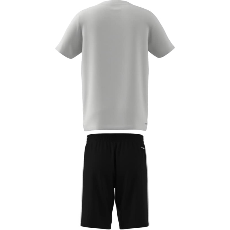 Adidas Train Essentials 3-Stripes Beyaz Çocuk Şort Tshirt Takım - 7