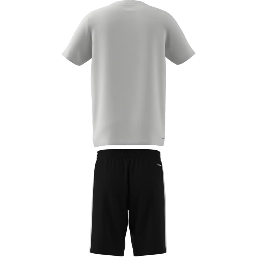 Adidas Train Essentials 3-Stripes Beyaz Çocuk Şort Tshirt Takım - 7