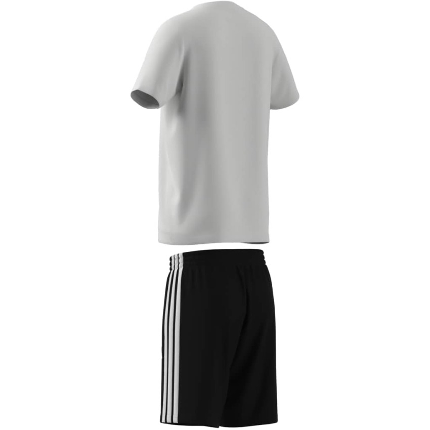 Adidas Train Essentials 3-Stripes Beyaz Çocuk Şort Tshirt Takım - 8