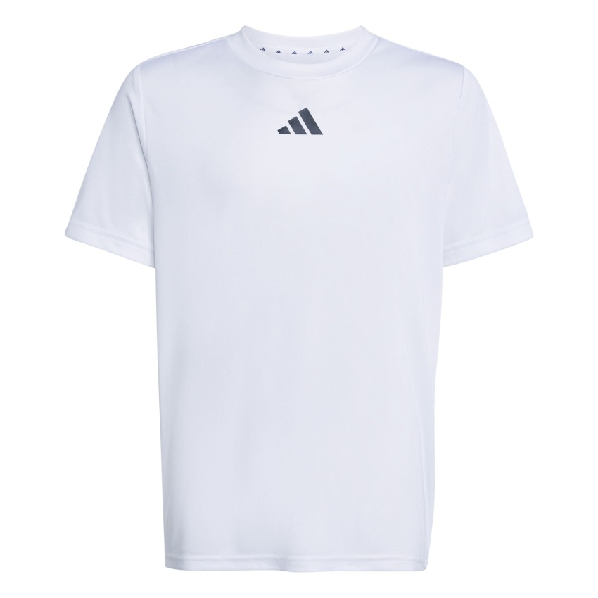 Adidas Train Essentials 3-Stripes Beyaz Çocuk Şort Tshirt Takım - 11