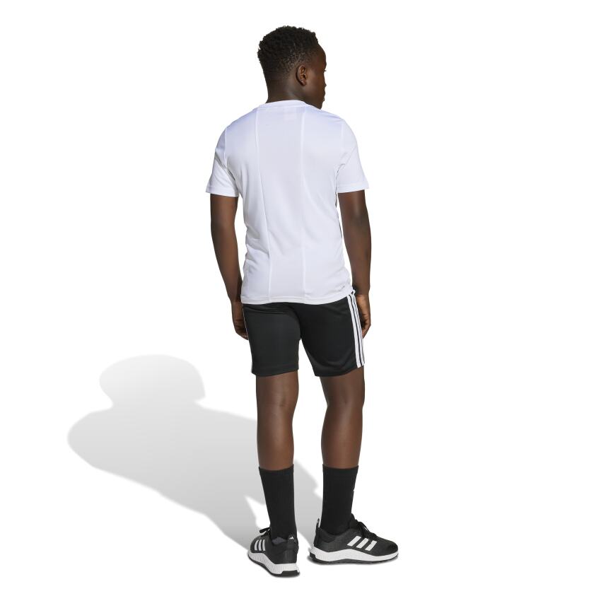 Adidas Train Essentials 3-Stripes Beyaz Çocuk Şort Tshirt Takım - 14