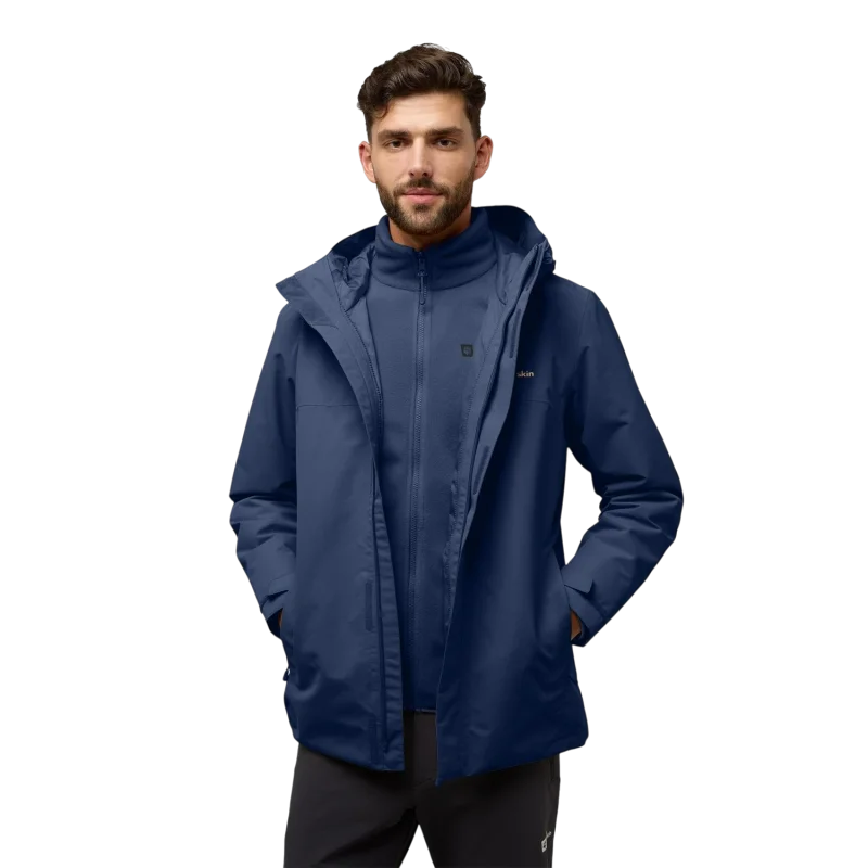 Jack Wolfskin Altenberg 3IN1 Lacivert Erkek Mont - Jack Wolfskin (1)