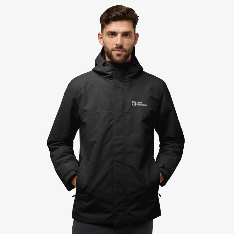 Jack Wolfskin Altenberg 3IN1 Siyah Erkek Mont - 5