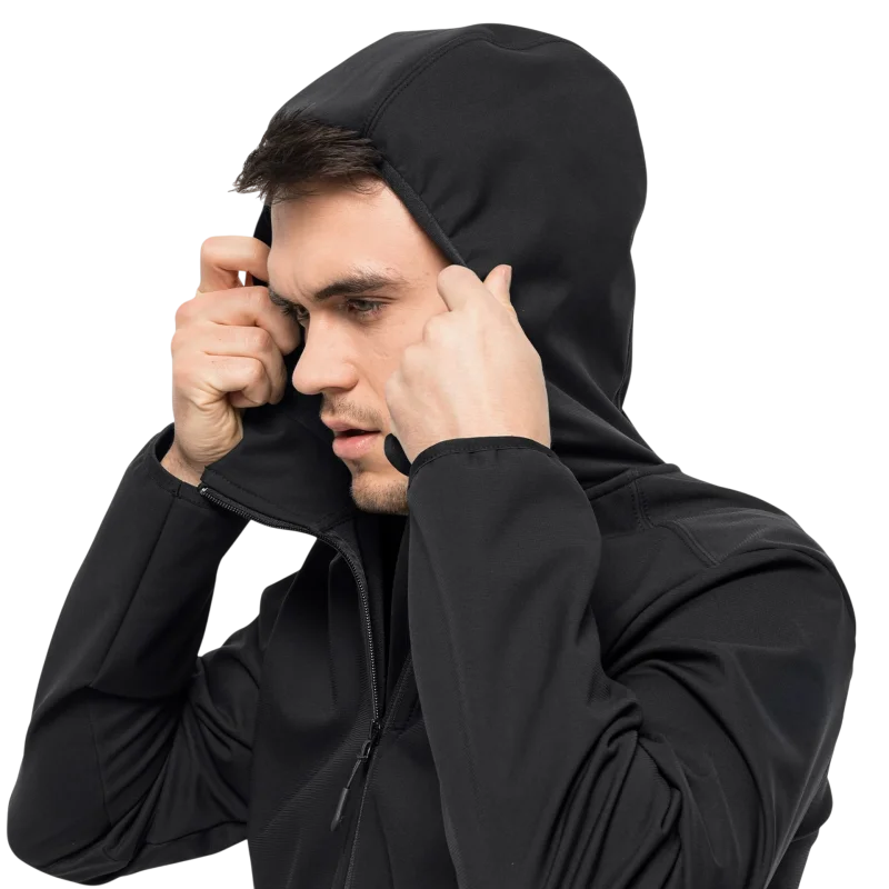 Jack Wolfskin BORNBERG HOODY M SİYAH Erkek Mont - 4