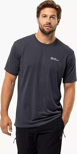 Jack Wolfskin ESSENTIAL T M SİYAH Erkek Tshirt - 1