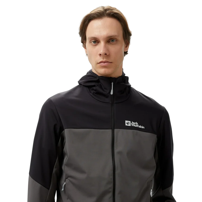 Jack Wolfskin FELDBERG HOODY M Gri Erkek Mont - 1